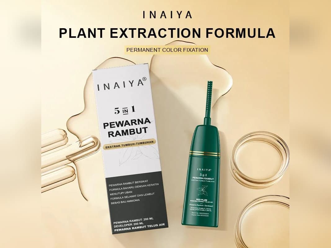Inaiya 5-in-1 hair colour, box and applicator