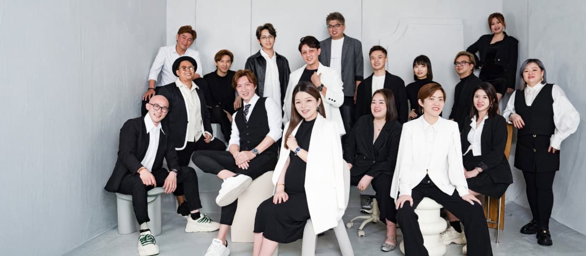 The people of EX Group, photographed together